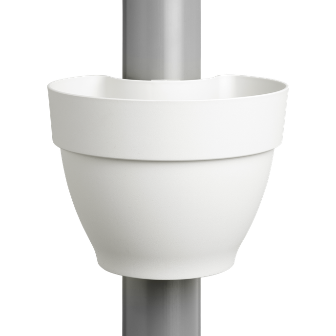 vibia campana pot gouttière 22cm blanc soie